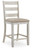 Ashley Skempton White Light Brown Counter Height Bar Stool (Set of 2) D394-124