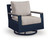 Ashley Mabry Shores Navy Blue Driftwood Outdoor Swivel Glider Chair with Cushion
