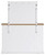 Benchcraft Ashbryn White Natural Dresser and Mirror