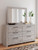 Ashley Jonnifer Auburn Dresser and Mirror