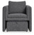 Ashley Vreni Charcoal Black Accent Chair (Set of 2)