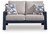 Ashley Mabry Shores Navy Blue Driftwood Outdoor Loveseat with Cushion