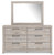 Ashley Jonnifer Black Gray Dresser and Mirror