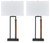 Ashley Voslen Black Brown Table Lamp (Set of 2)