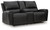 Ashley Danemere Black Reclining Loveseat with Console