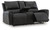 Ashley Danemere Black Reclining Loveseat with Console