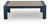 Ashley Mabry Shores Navy Blue Driftwood Outdoor Coffee Table