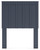 Ashley Simmenfort Navy Blue Twin Panel Headboard