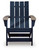 Ashley Mabry Shores Navy Blue Driftwood Adirondack Chair