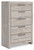 Ashley Jonnifer Black Gray Chest of Drawers