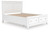Ashley Fortman White Queen Panel Storage Bed