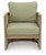 Ashley Vision Lane Beige Green Outdoor Lounge Chair (Set of 2)