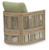 Ashley Vision Lane Beige Green Outdoor Lounge Chair (Set of 2)