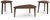Ashley Lyncott Brown Table (Set of 3)