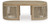 Ashley Vision Lane Beige Outdoor Coffee Table