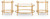 Ashley Pearlox Gold Table (Set of 3)