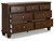 Ashley Danabrin Brown Dresser