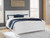 Ashley Fortman White King Panel Bed