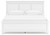 Ashley Fortman White King Panel Bed
