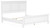 Ashley Fortman White King Panel Bed