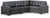 Ashley Brindley Pier Fog 4-Piece Sectional 99503/46/64/65/77