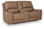 Ashley Silverbrooke Caramel Power Reclining Loveseat with Console