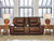 Ashley Silverbrooke Caramel Power Reclining Loveseat with Console