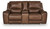 Ashley Silverbrooke Canyon Power Reclining Loveseat with Console