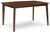 Ashley Lyncott Brown Dining Table and 4 Chairs (Set of 5)