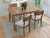 Ashley Lyncott Brown Dining Table and 4 Chairs (Set of 5)