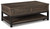 Ashley Johurst Grayish Brown Coffee Table with Lift Top