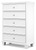 Ashley Fortman White Chest of Drawers