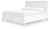 Ashley Fortman White California King Panel Storage Bed