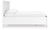 Ashley Fortman White California King Panel Storage Bed