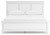 Ashley Fortman White California King Panel Bed