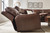 Ashley Silverbrooke Caramel 7-Piece Reclining Sectional with Chaise and Storage Consoles U62606/31/46/57(2)/62/77/79