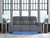 Ashley Forest Lake Steel Power Reclining Sofa