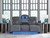 Ashley Forest Lake Steel Power Reclining Sofa