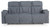 Ashley Forest Lake Steel Power Reclining Sofa