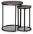 Ashley Briarsboro Black Gray Accent Table (Set of 2)