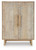 Ashley Dallinbury Natural White Wash Accent Cabinet