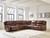Ashley Silverbrooke Canyon 6-Piece Reclining Sectional with Storage Console