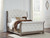 Ashley Ardenfield Light Brown Queen Upholstered Sleigh Bed