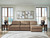 Benchcraft Veronella Sahara 3-Piece Sectional with Chaise 76106/17/46/64
