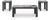 Ashley Jazmore Dark Brown Table (Set of 3)