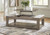 Ashley Loyaska Grayish Brown White Lift-Top Coffee Table