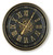 Ashley Dairton Black Gold Finish Wall Clock