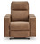 Ashley Flinlock Caramel Power Glider Recliner with Audio System