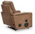 Ashley Flinlock Caramel Power Glider Recliner with Audio System