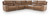 Ashley Silverbrooke Caramel 6-Piece Power Reclining Sectional